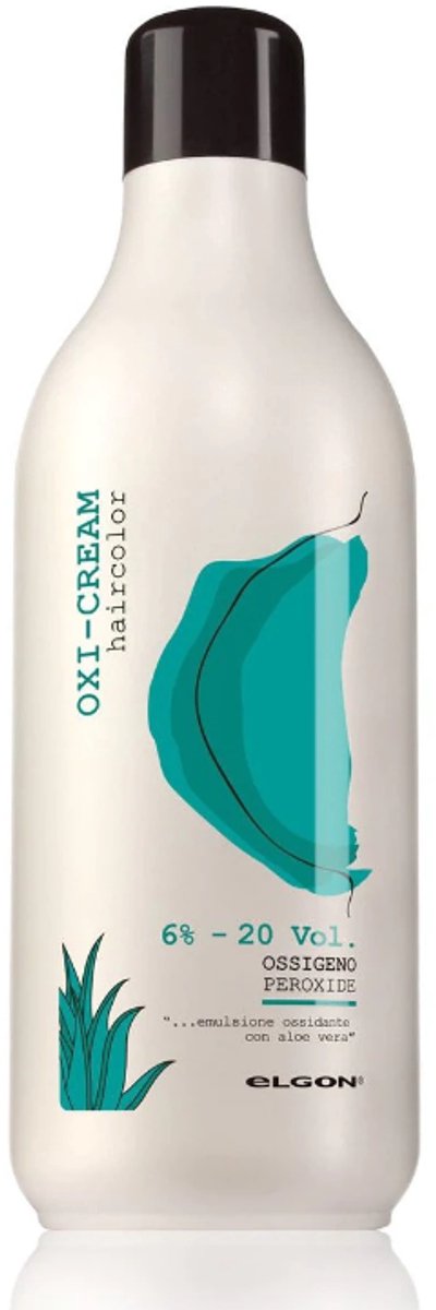 Elgon Oxi-Cream - Crème Waterstofperoxide 20 Vol 6% - Haarverf Ontwikkelaar - 1000 Ml - Professioneel Gebruik