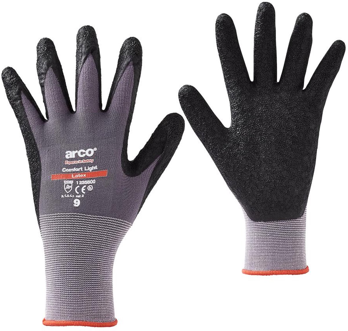 Arco Comfort Light 15g Latex Gecoate Werkhandschoenen - Maat 9