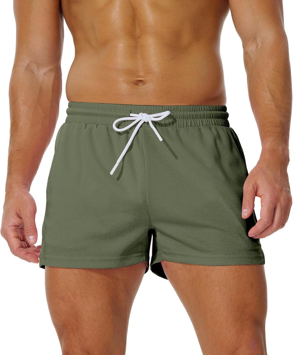 Shorts Mannen 3 Inch Sport Shorts Voor Mannen Ademend Mesh Atletische Workout Training Fitness Running Shorts