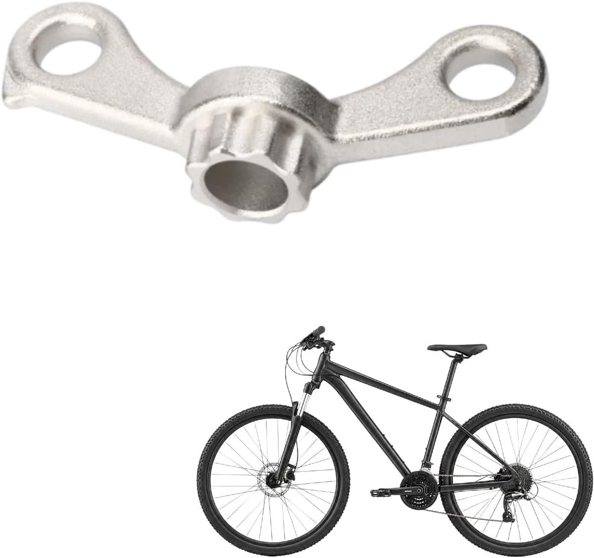 crankverwijderingsgereedschap, demontage, fiets cranktrekker, 2-in-1 cranktrekker voor crankstel en crankarm, voorwiel, crank, fiets, reparatiegereedschap, set verchroomde cranktrekker