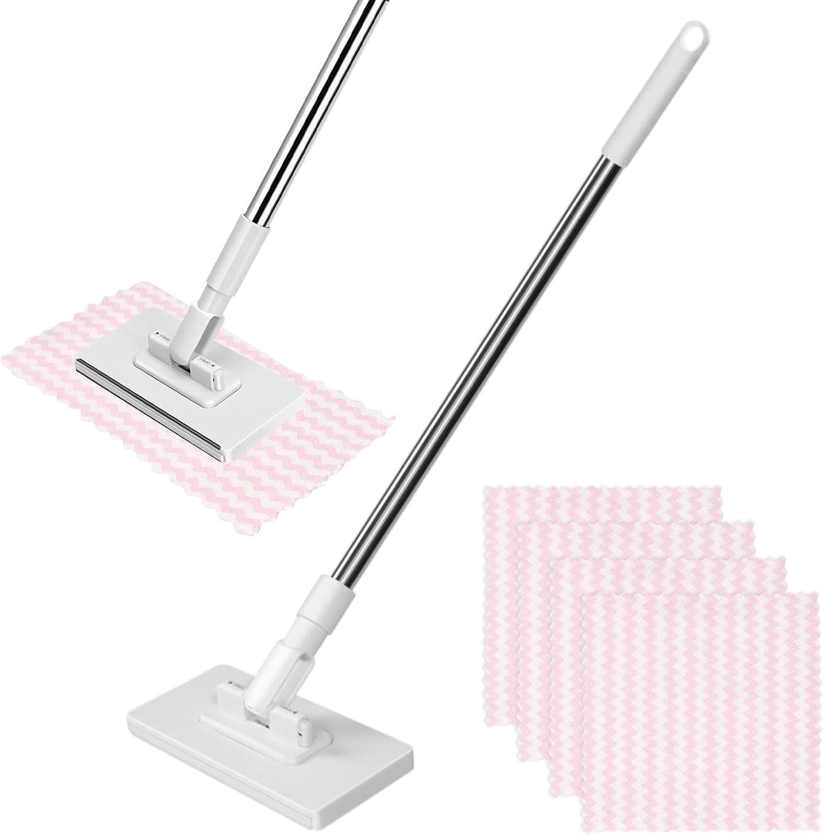 Mop met drukklemsysteem