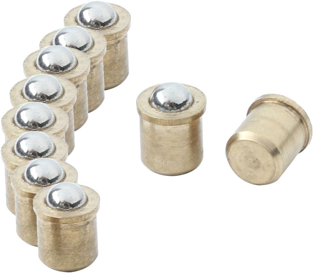 sourcing map 10 stuks messing meubels lade kast deur kogelsnapper 3 mm diameter. DE DE DE