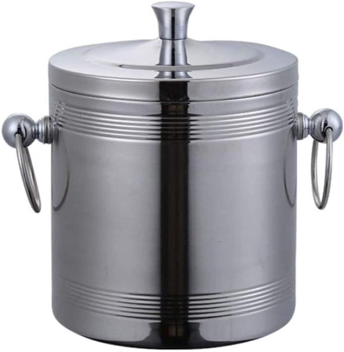 IJsemmers Ijsemmer Rvs Ijsemmer Met Deksel Wijnbar Koeler Club Container Gereedschap Bar Vaatje Champagne Emmer Ijsemmers Champagne (Size : 1.5L)