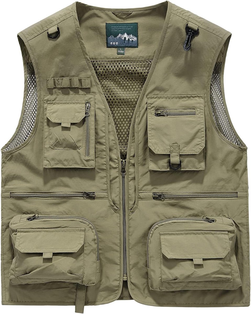 Multi Pocket Vissen Vest Outdoor Sneldrogende Vesten Safari Jacht Wandelen Gilet Ademend Fotografie Top Mouwloze Jas Bovenkleding
