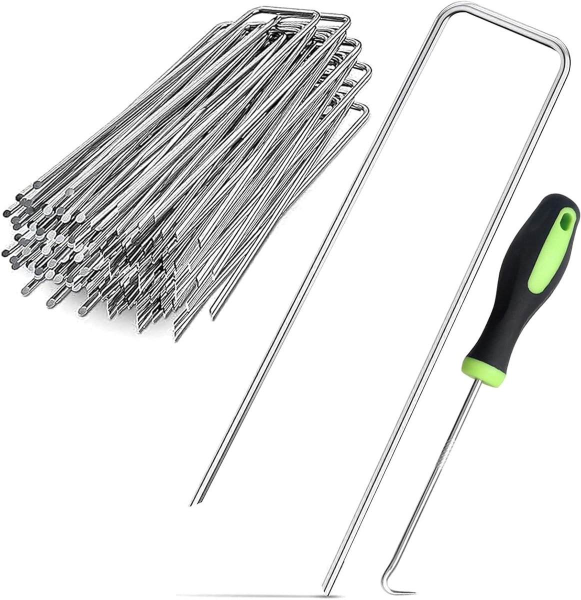 Grondpennen Set - Haringen Tentpalen - Buiten Bevestigen - Roestvrij Staal - 150 mm - Zilver