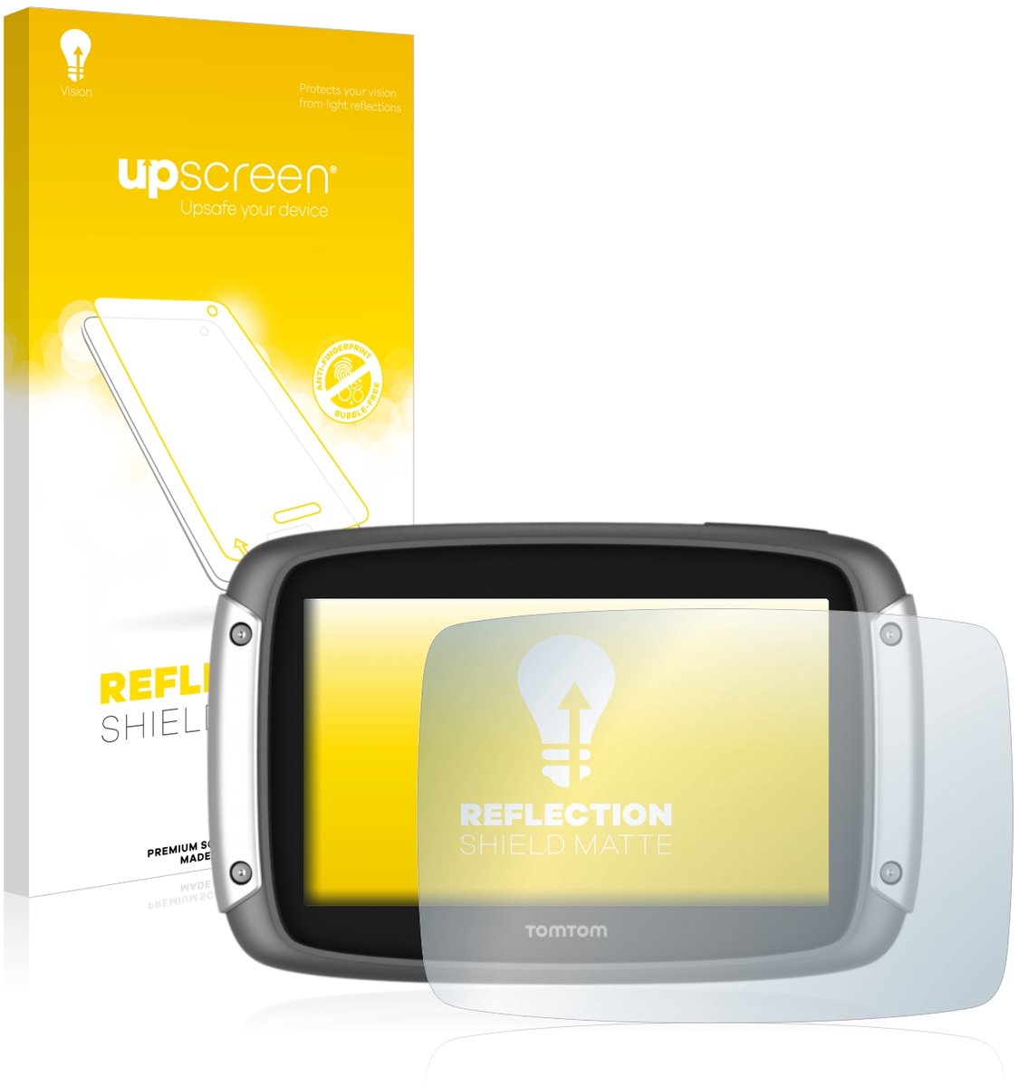 upscreen - Screenprotector voor TomTom Rider 400 - Folie Beschermfolie anti glare matte