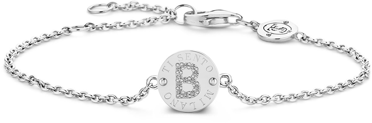 TI SENTO Dames Armband - 925 zilver - Lichtblauw - 2836LB