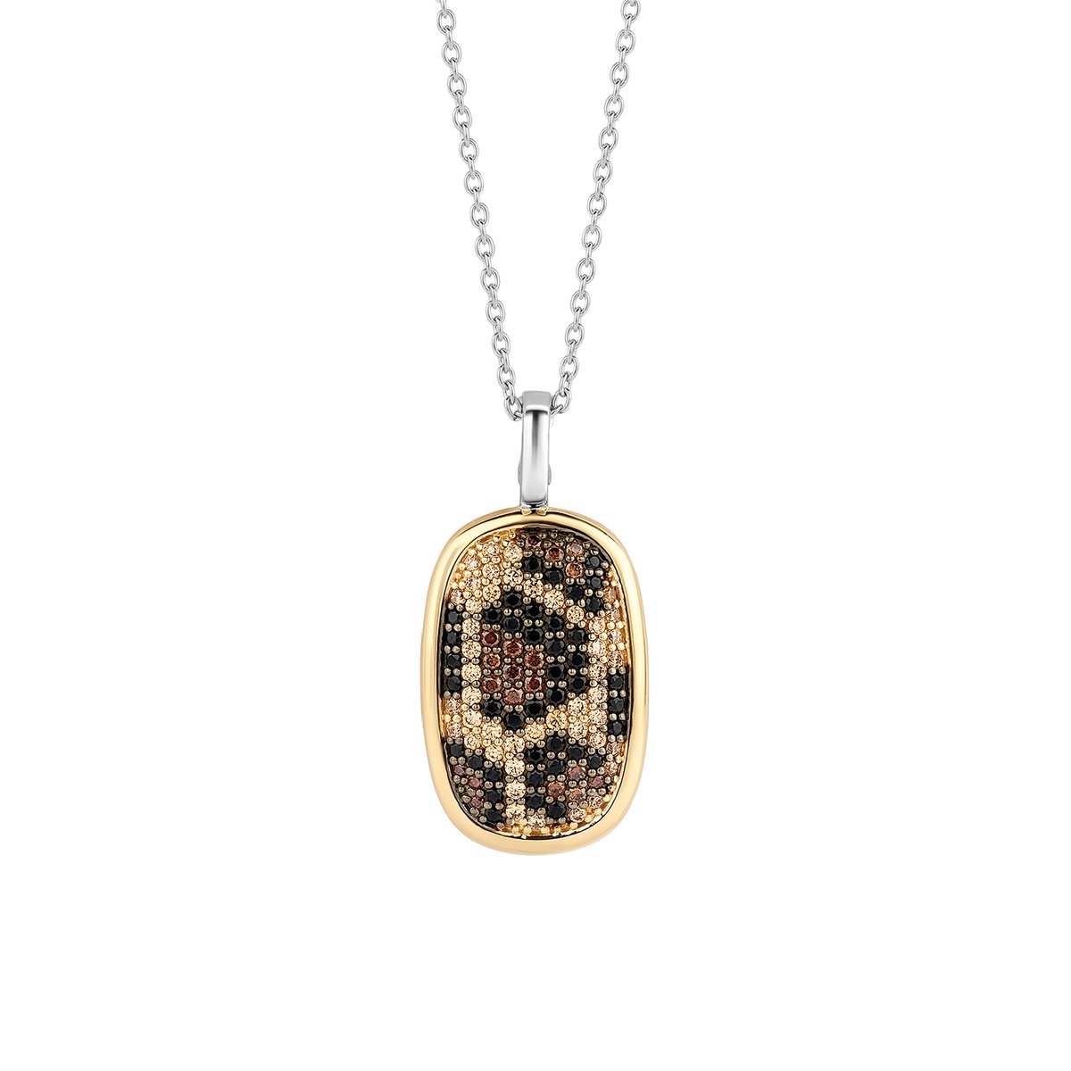 TI SENTO Dames Hanger - 925 zilver - Luipaard print - 6771LY