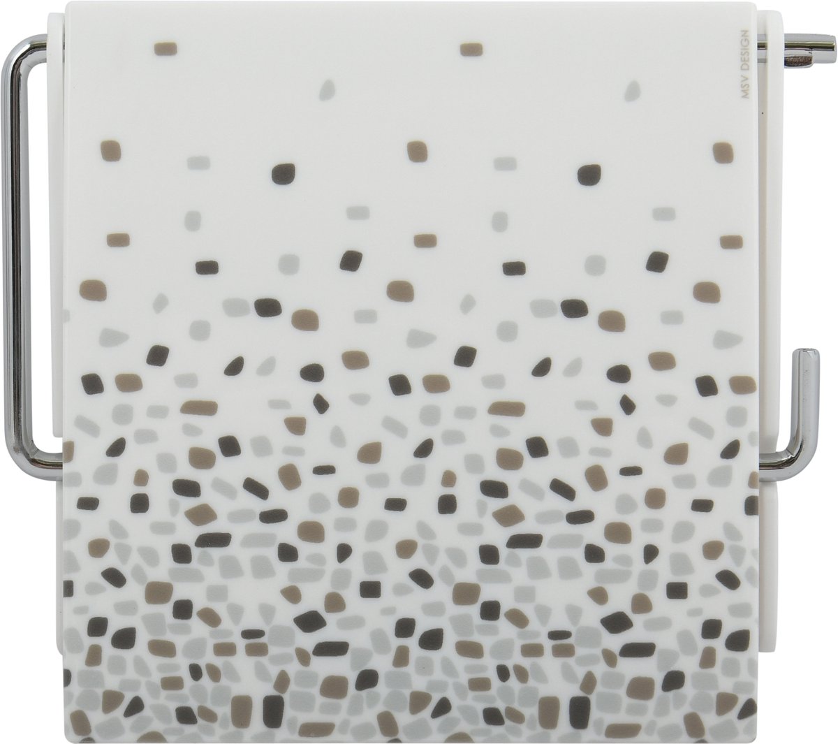MSV Toiletrolhouder Grijs – Praktische Toiletpapierhouder en WC-Papierhouder – WC Papier Dispenser 13x15x11,5 cm