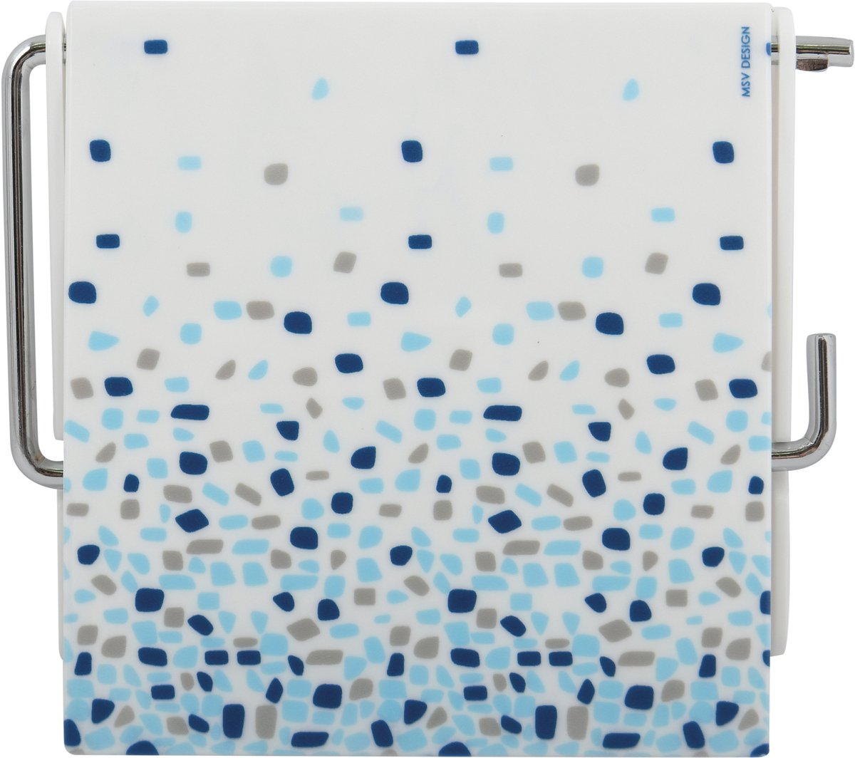 MSV Toiletrolhouder Blauw – Toiletpapierhouder voor Wandmontage – WC-Papierhouder 13 x 15 x 11,5 cm – WC Papier Dispenser