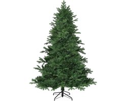 Black Box Trees Brampton Kerstboom - Natuurgetrouwe Vorm met Volle Opvulling - Kerstversiering voor Binnen - Kunstboom met Scharnierconstructie - H155 x Ø107 cm - Groen