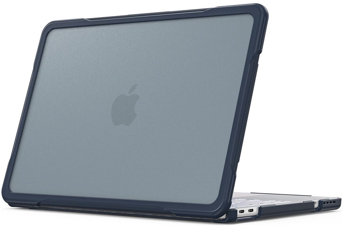 Mobigear Laptophoes geschikt voor Apple MacBook Neo 13 Inch (2026) Hoes Hardshell Laptopcover MacBook Case | Mobigear Shockproof Pro - Indigo - Model A3404 | Blauw