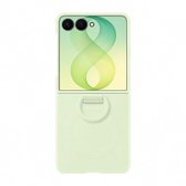 Samsung Galaxy Z Flip8 Hoesje - Silicone Ring Magnet - Groen