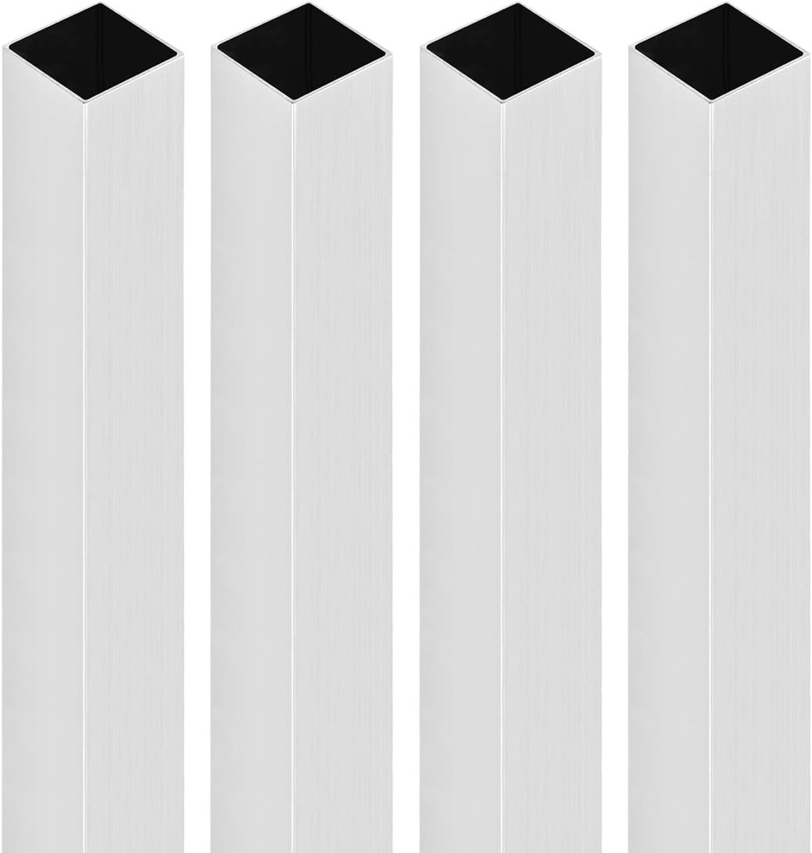20mm x 20mm x 1mm x 300mm Vierkante Aluminium Buizen - 4 Stuks - Geschikt voor Constructie, Industrie en DIY Projecten