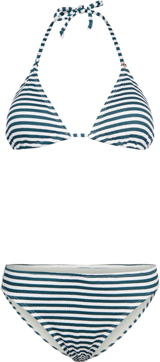 Brunotti Lollypop-Stripe Bikini Set Snow Dames Slide Triangel Bikini Top 34 Wit