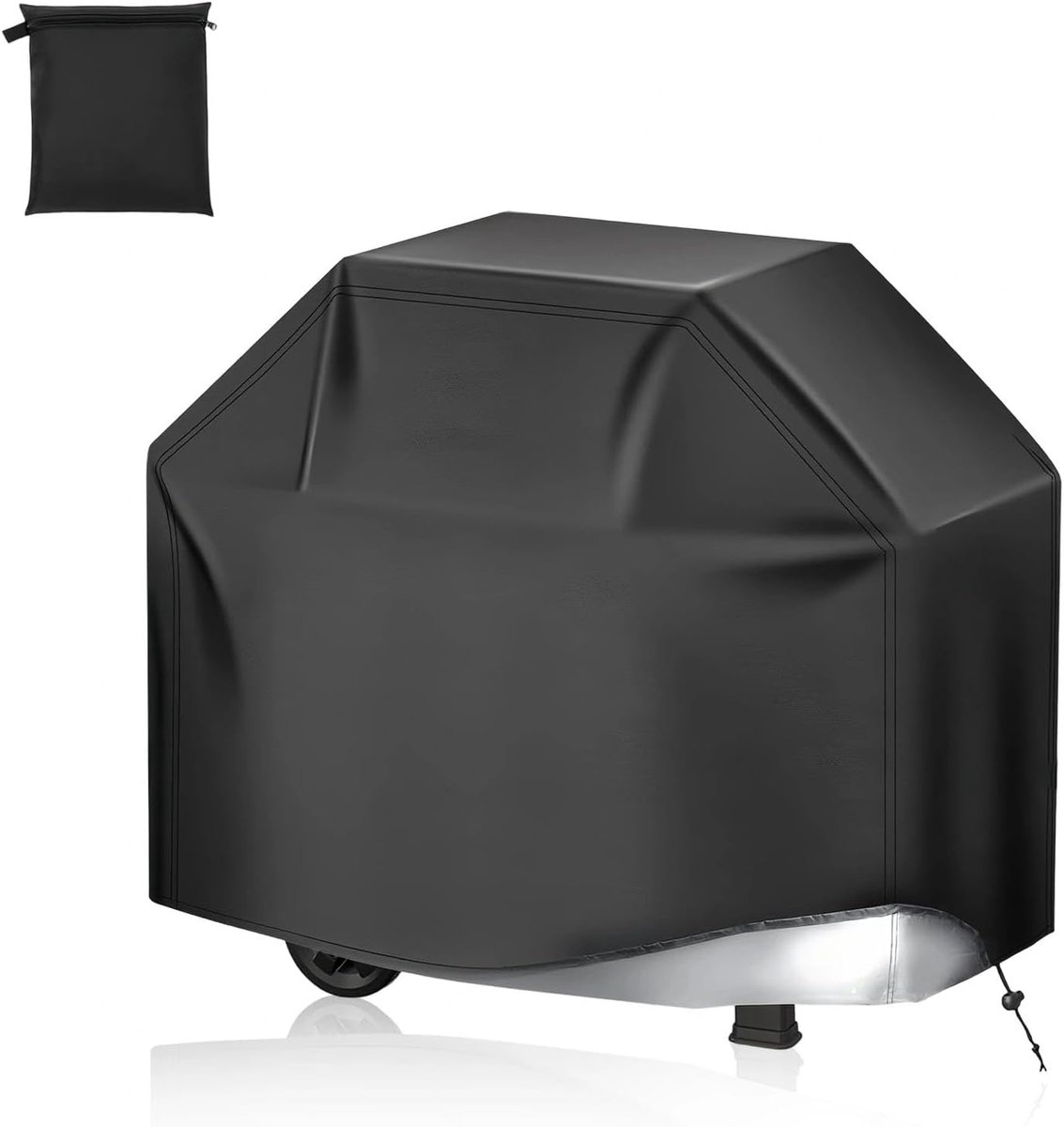 SnelShoppen - Barbecue Cover 80 x 66 x 100 cm - Weerbestendig Polyester Grillhoes - Zwart - Voor Buiten, Binnen, Balkon, Tuin, Courtyard - Bescherming