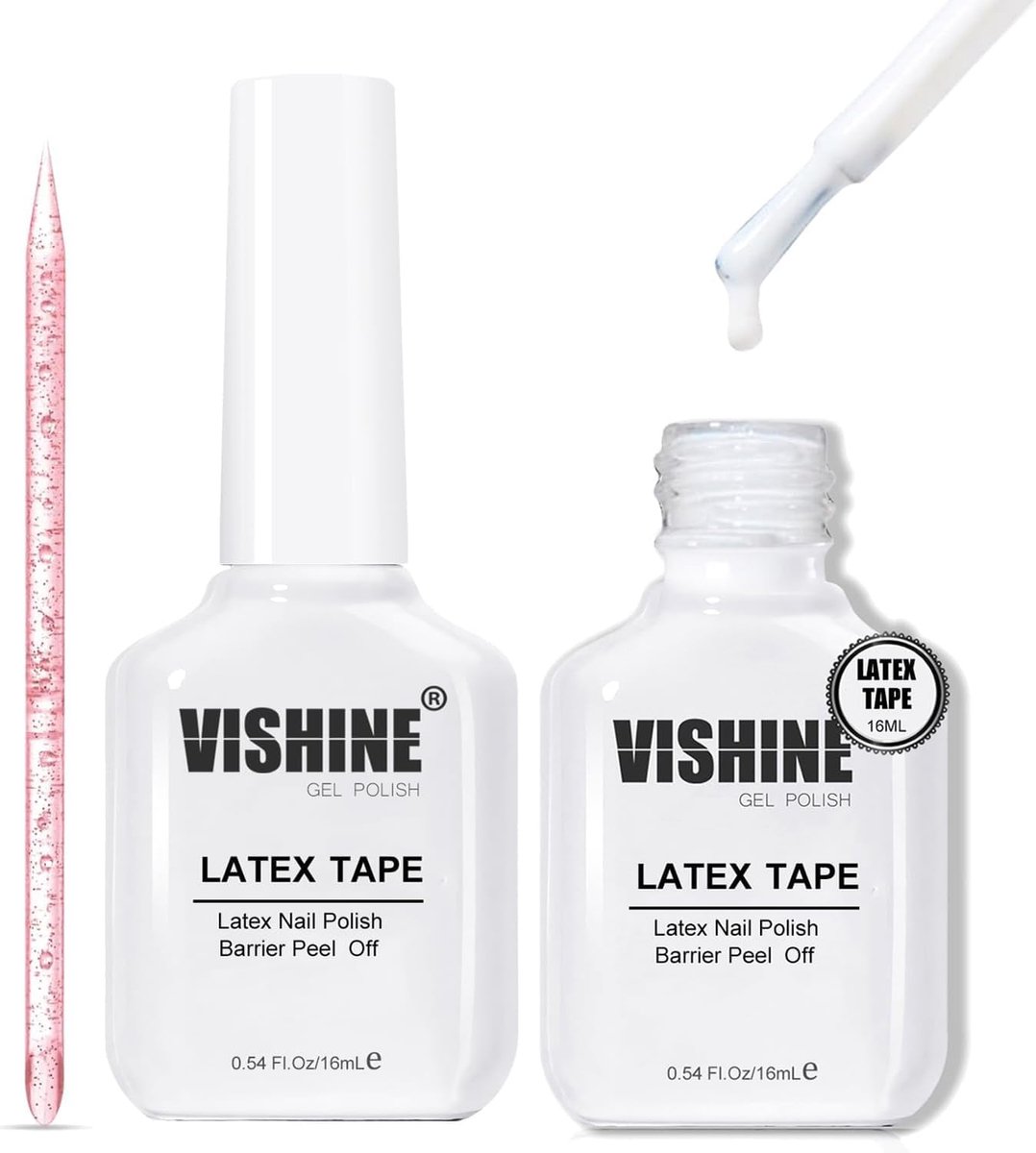 SnelShoppen - Liquid Latex Gel voor Nagels - 15 ml - 2 Stuks - Cuticle Bescherming - Peel-Off voor Gel Nagelkunst - Ideaal voor Manicure en Nail Art