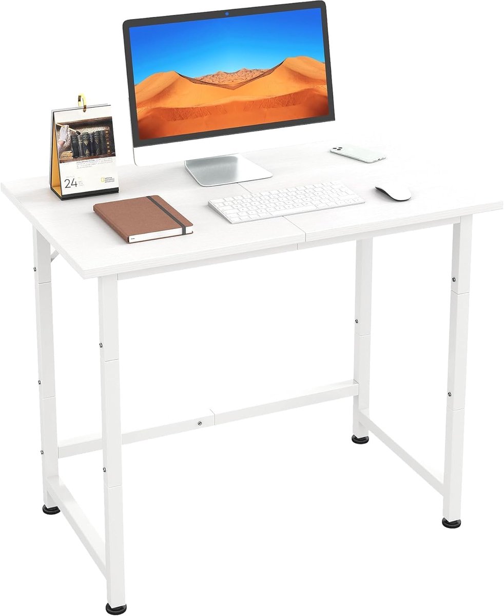 SnelShoppen - Compacte Bureau 60x40cm voor Thuiswerk, Vintage Bruin, Geschikt voor Slaapkamer, Studie, Kinderen, Inclusief Muismat