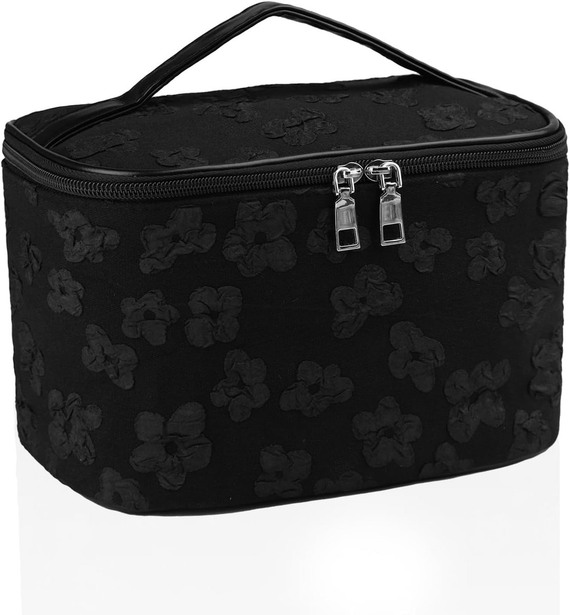SnelShoppen - Grote Cosmetica Tas Toilettas Waterdicht Large Capaciteit Makeup Organizer met Bloemenpatroon voor Vrouwen en Meisjes - Perfect voor Rei