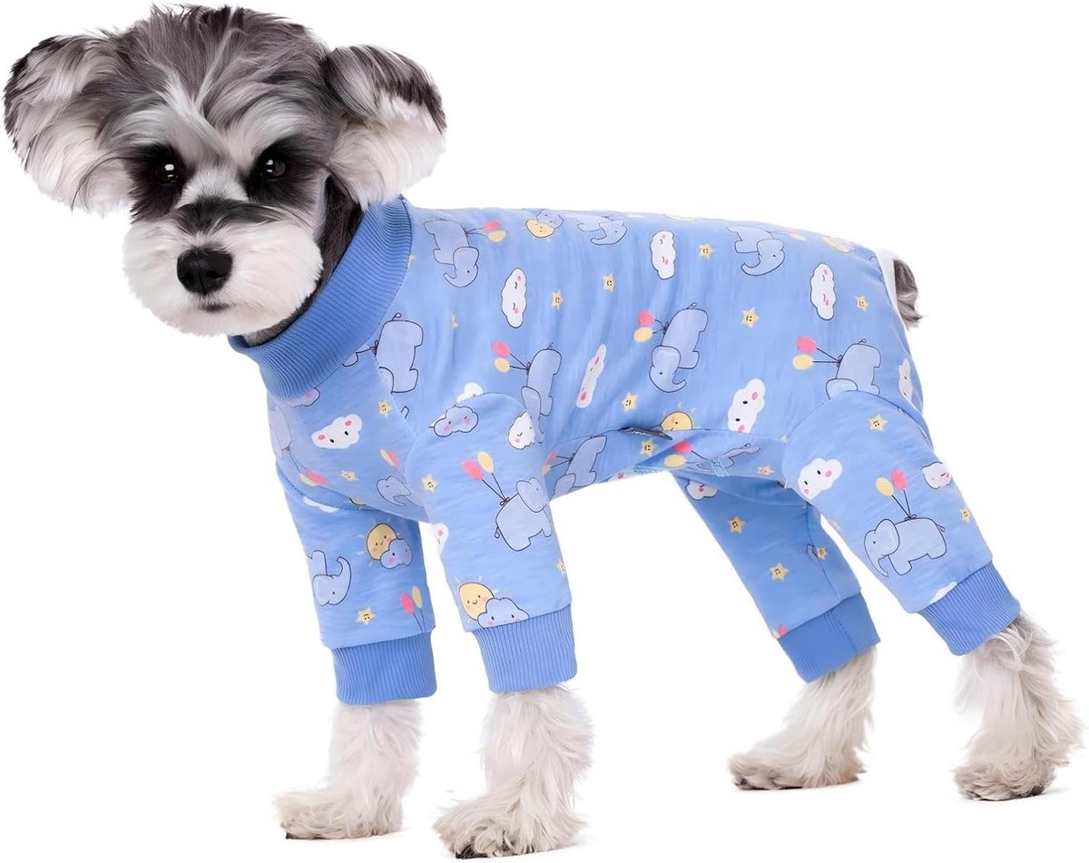 Herstelpak voor Honden, Anti-Haar en Anti-Likken Pyjama, Wondbescherming en E-Collar Alternatief voor Kleine en Middelgrote Honden