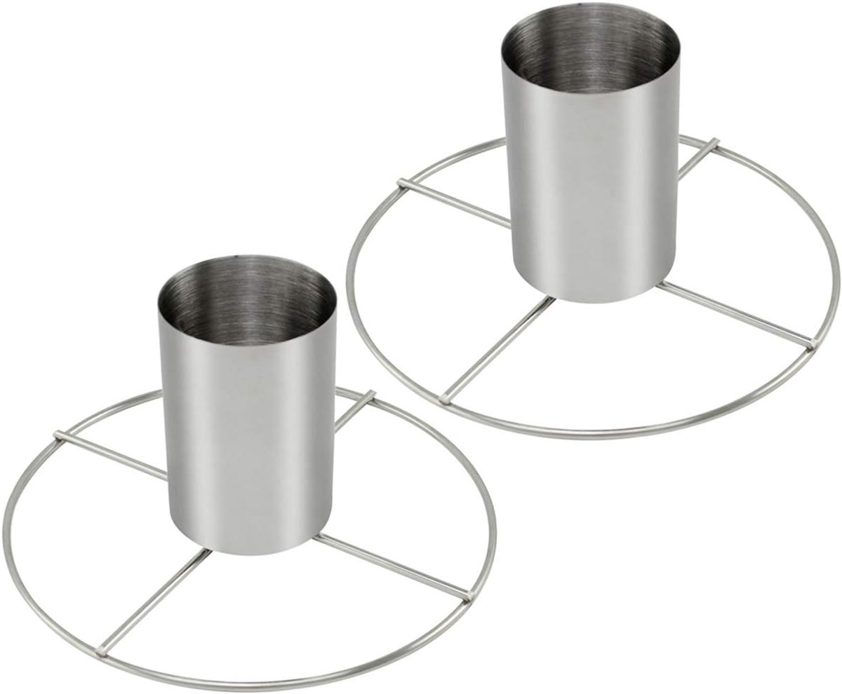 SnelShoppen - 2x RVS Kippenbraadpan met Aroma-container - Grillpan voor Heerlijke Kippen en Eenden - Voor Oven en Grill - Perfect voor Feest, Tuin en