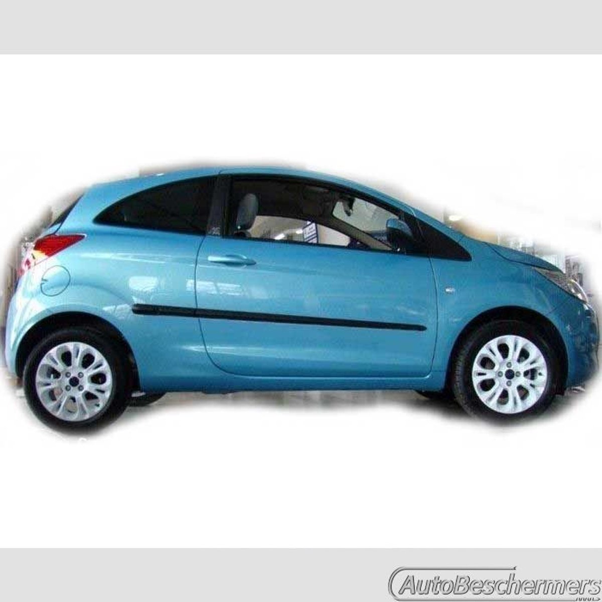 Stootlijsten set zwart voor Ford Ka 02.2009-. De stootstrips zijn zelfklevend. Set a 4 stuks (#0025)