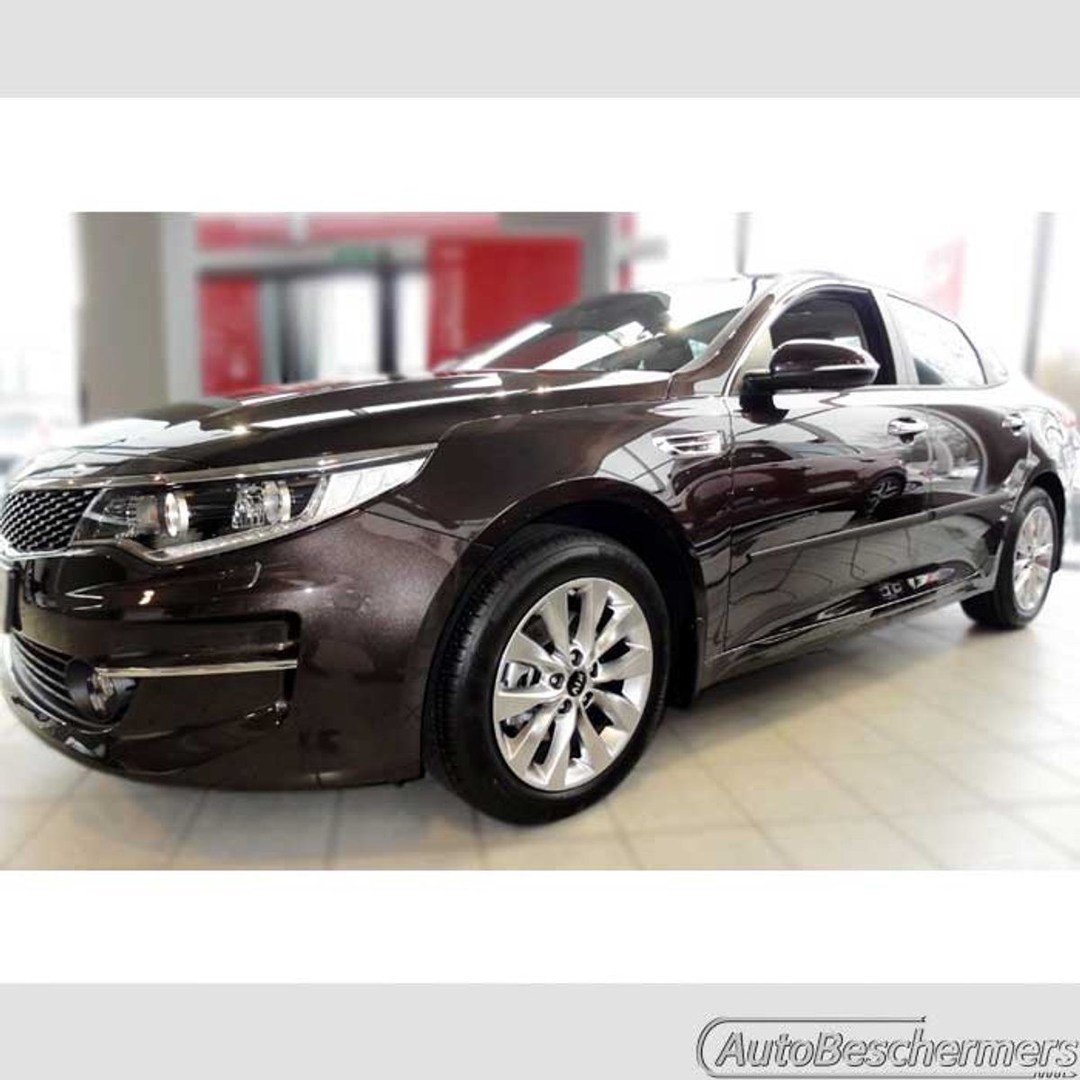 Stootlijsten set zwart voor Kia Optima 2016-. De stootstrips zijn zelfklevend. Set a 4 stuks (#1620)
