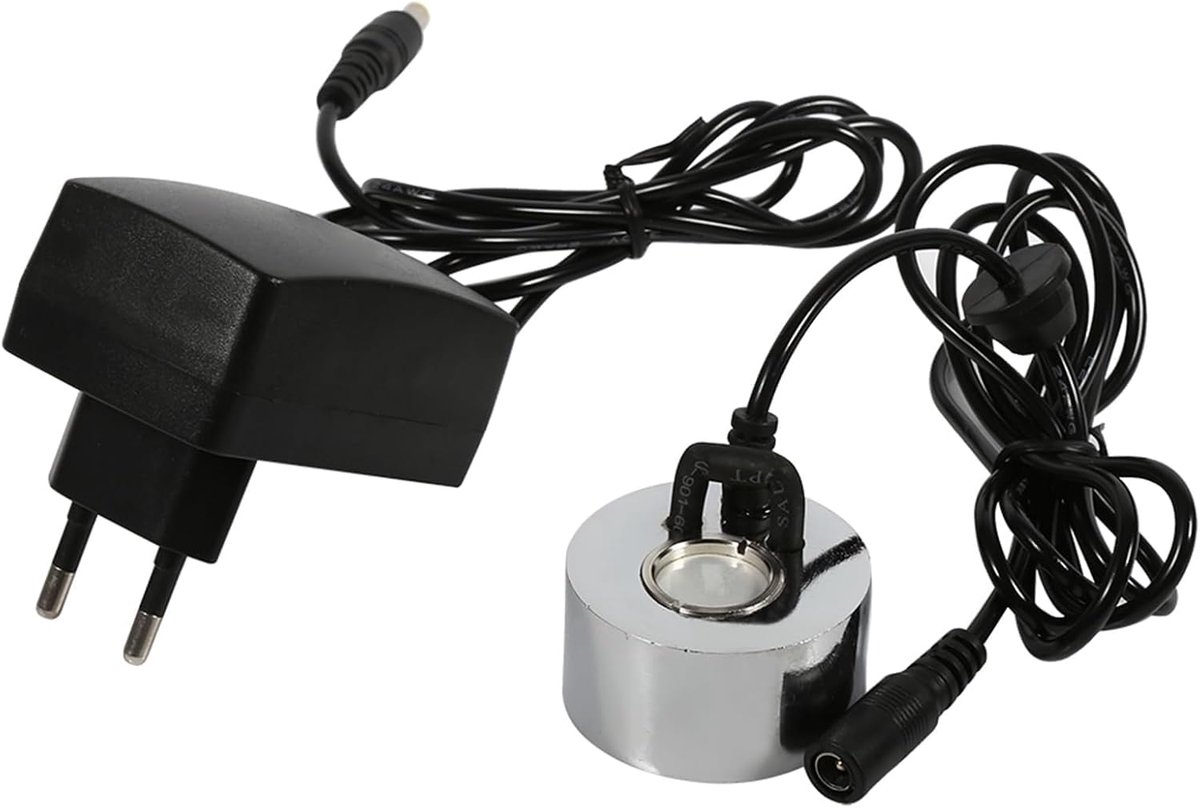 SnelShoppen - 24V Ultrasonic Mist Maker Fogger Water Fountain Atomizer Humidifier met Adapter 100-240V voor Binnen en Buiten - Ideaal voor Tuin, Vijve