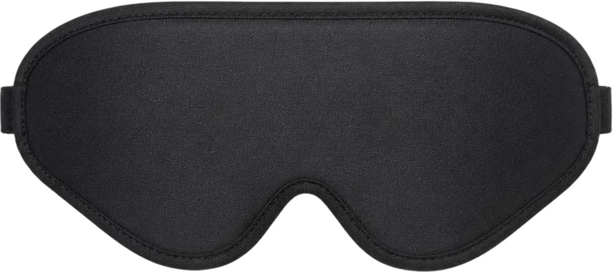 SnelShoppen - Slaapmasker 3D-ontwerp Zwart van Memory Foam en Lycra, 25x10x2cm, 100% Verduistering, Ademend Oogmasker voor Dames en Heren, Ideaal voor