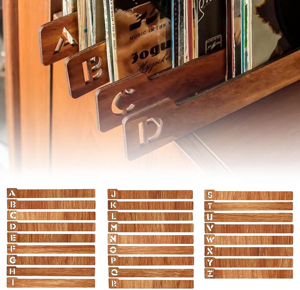 SnelShoppen - Bocguy Gramophone Plate Stand - Brochure Houder voor Gramophone Platen - Perfect voor Decoratie en Verzamelingen - Stijlvol en Duurzaam