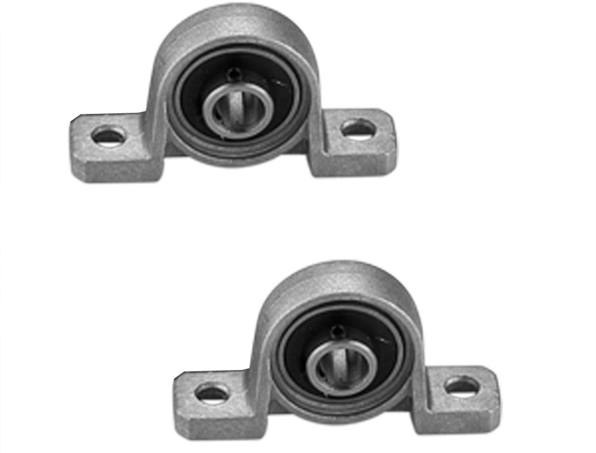 SnelShoppen - 8mm Bore Binnenbal Geïntegreerde Staande Lager Insert Lager (Verticale Lager 2 Stuks) - Zinklegering - Voor Mechanische Toepassingen