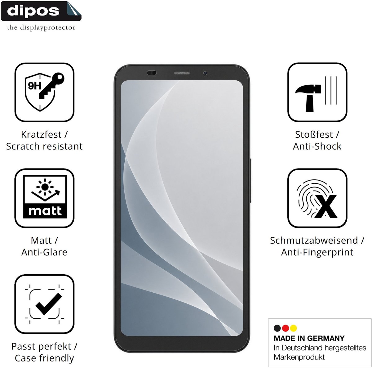 dipos – 2x Matte Pantserfolie geschikt voor Bigme Hibreak Dual2 | 9H Screenprotector
