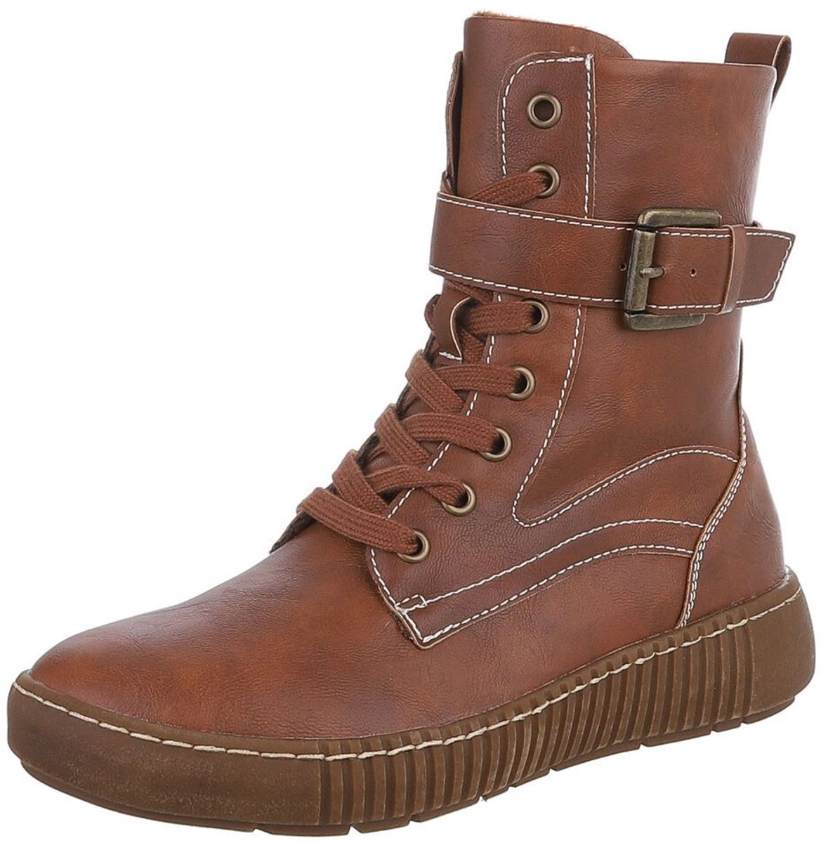 Veterboots - Halfhoog met gesp - Dames/Heren Mt:36