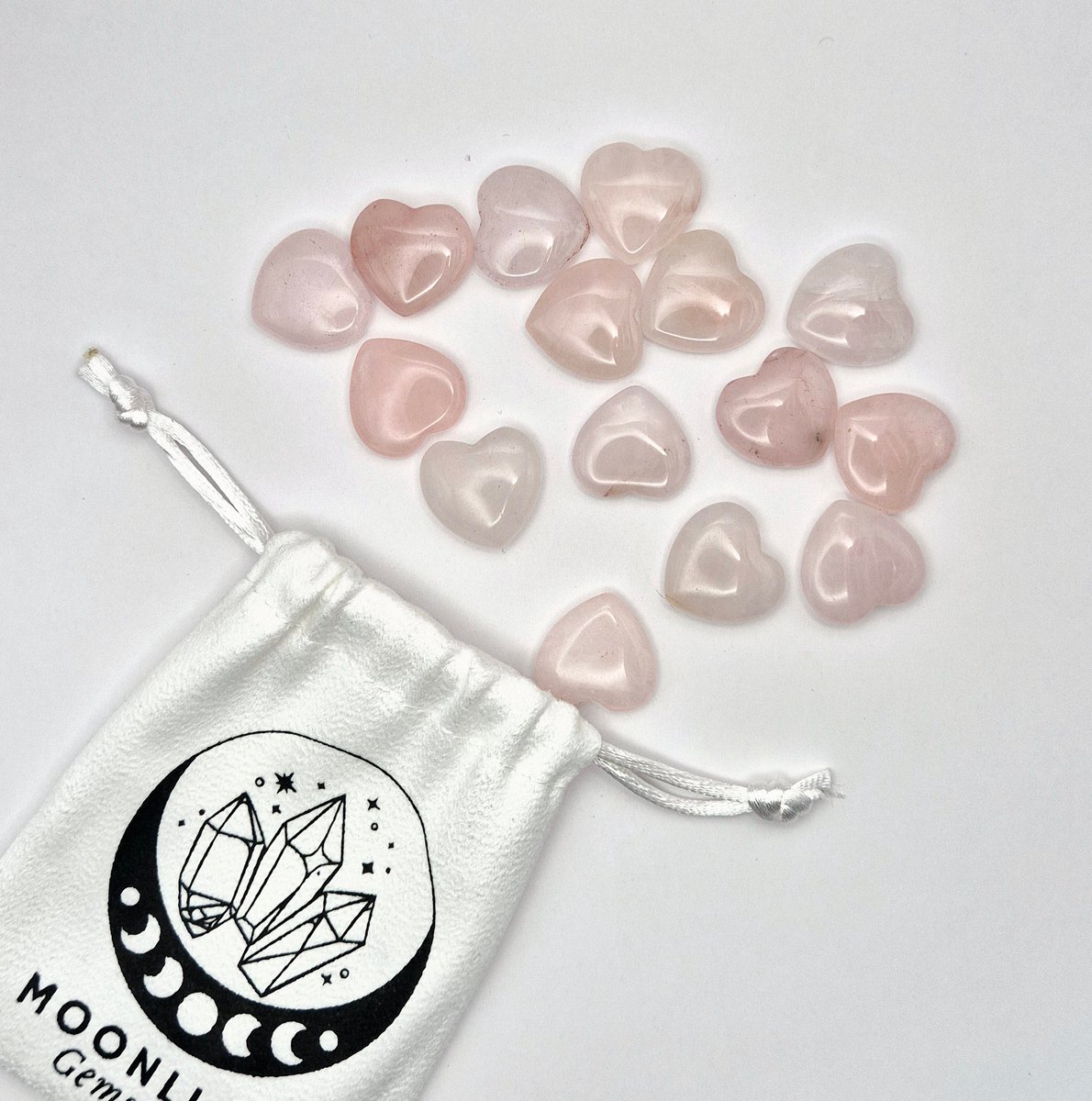 Mini Heart - Rose Quartz pocketstone worry stone