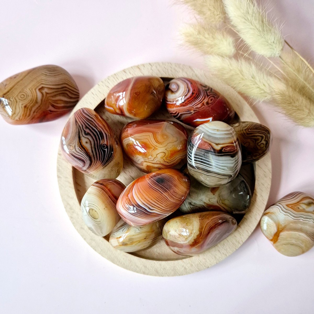 Edelsteen Sardonyx Handstenen (4-7 cm) Trommelstenen / Palmstenen