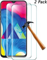 2x Screenprotector Tempered Glass Glazen Gehard Screen Protector 2.5D 9H (0.3mm) - Glasplaatje Geschikt voor: Samsung Galaxy A10