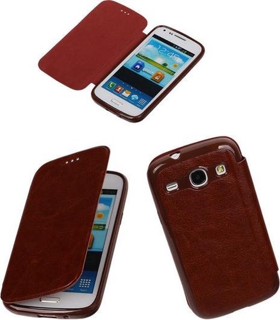 Étui Polar Map Case Marron Samsung Galaxy Note 3 Couverture de livre en TPU