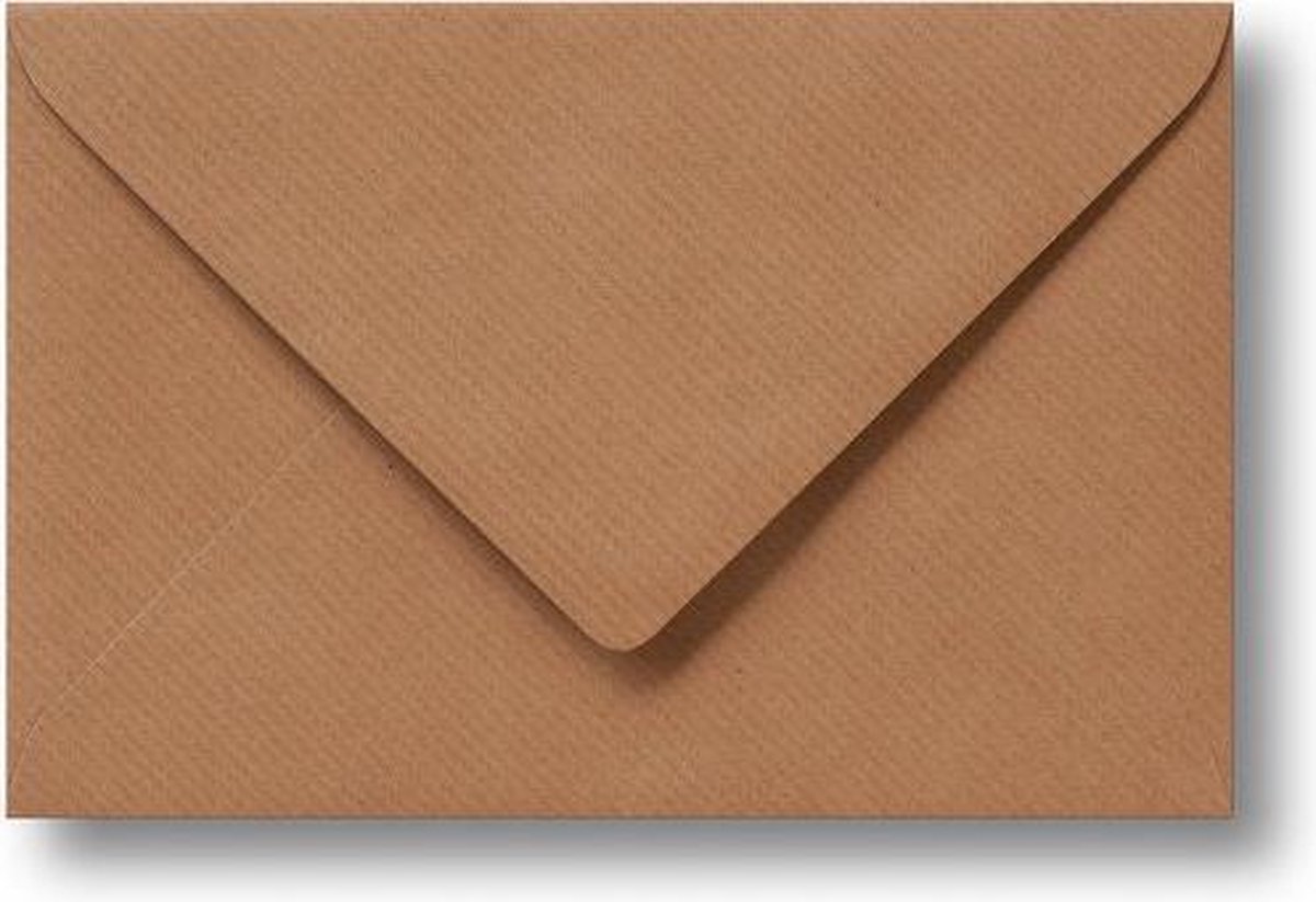 koppeling heroïsch Gedetailleerd Luxe Enveloppen A5 (15,6x22cm) Bruin (50 stuks) | bol.com