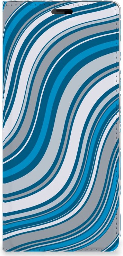 Coque Sony Xperia 10 Plus avec Aimant Waves Blue