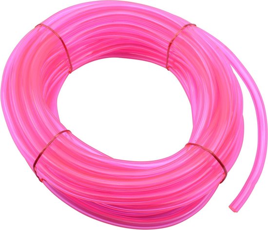 Foto: Benzineslang 5x8 day glow pink 10mtr 