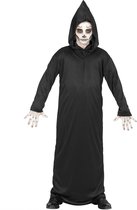 WIDMANN - Zwart reaper skelet outfit voor kinderen - 128 (5-7 jaar)