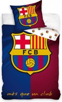 Fc Barcelona Dekbedovertrek Logo 140x200 Cm Rood/blauw/wit 70x80 Cm