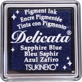 Tsukineko Delicata pigment ink 9x6cm Sapphine Blauw