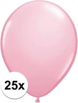 Qualatex ballonnen roze 25 stuks