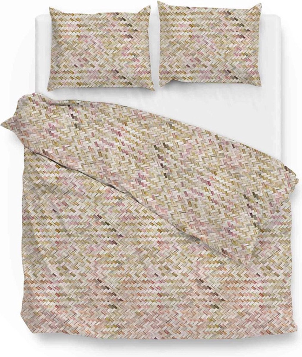 ZoHome Laurie Dekbedovertrek - Litsjumeaux XL - 260x200/220 cm - Beige