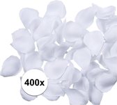400x Witte strooi rozenblaadjes 3 cm