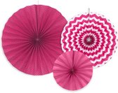 Honeycomb fuchsia roze set