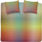 Damai Rainbow - Dekbedovertrek - Lits-jumeaux - 240 x 200/220 cm - Lime