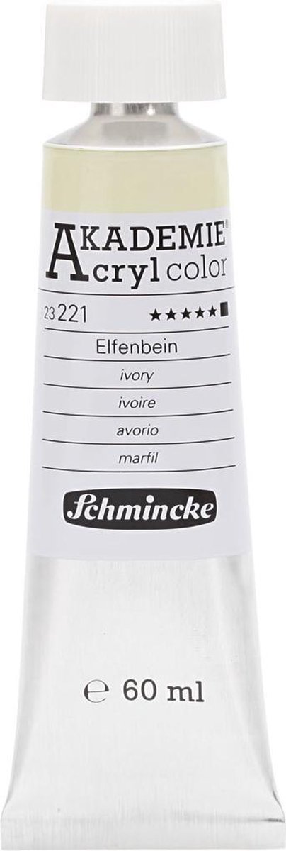 Schmincke AKADEMIE® Acryl color, opaque, 60 ml, ivory (221)