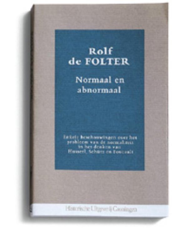 Cover van het boek 'Normaal en abnormaal / druk 1' van  Folter